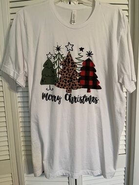 Bella Canvas White Graphic Star Tee